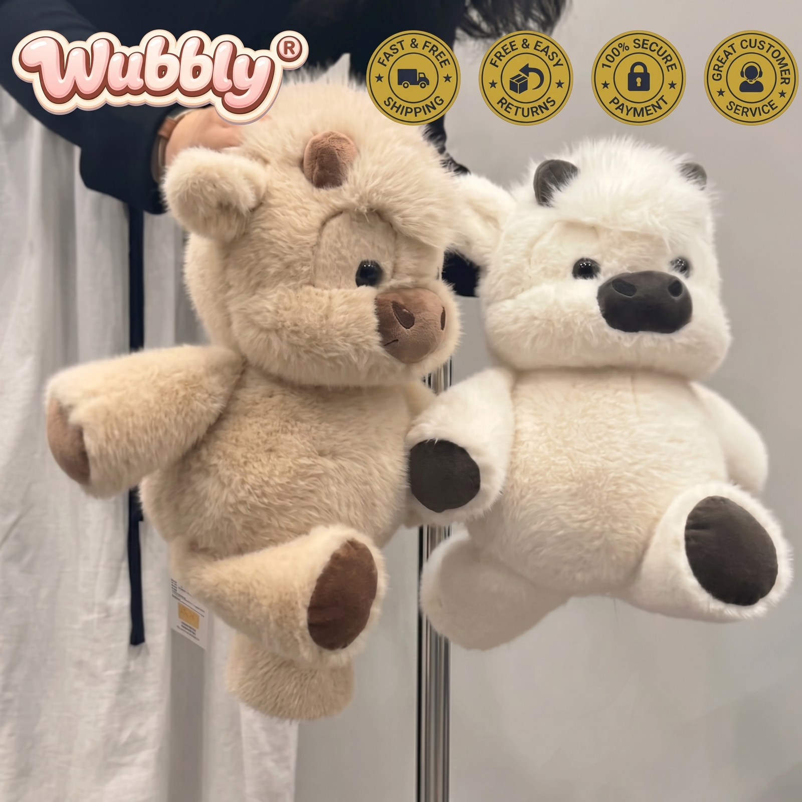 Wubbly® Running Animal Plushie