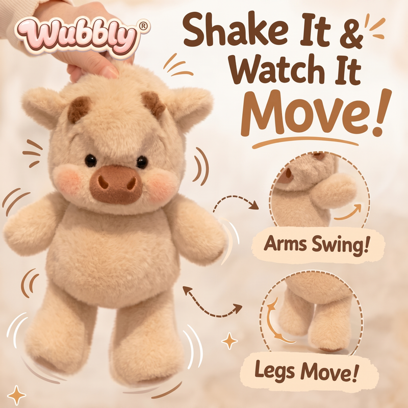 Wubbly® Running Animal Plushie